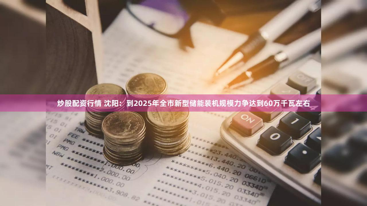 炒股配资行情 沈阳：到2025年全市新型储能装机规模力争达到60万千瓦左右
