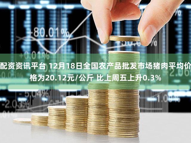 配资资讯平台 12月18日全国农产品批发市场猪肉平均价格为20.12元/公斤 比上周五上升0.3%