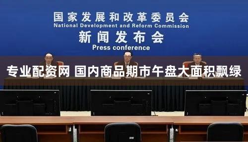 专业配资网 国内商品期市午盘大面积飘绿