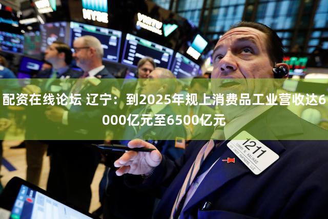 配资在线论坛 辽宁：到2025年规上消费品工业营收达6000亿元至6500亿元